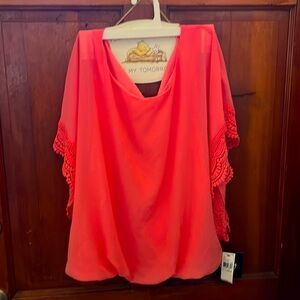 By&By shirt New.    Size Xl.    Orange color Peony